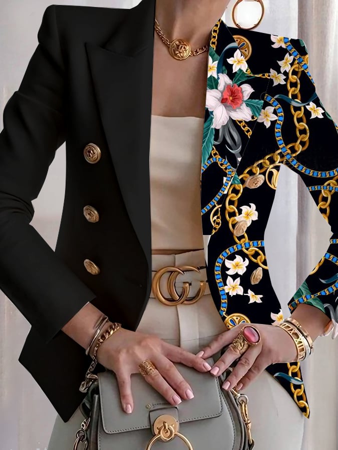 Elegant Contrast Clothing Set