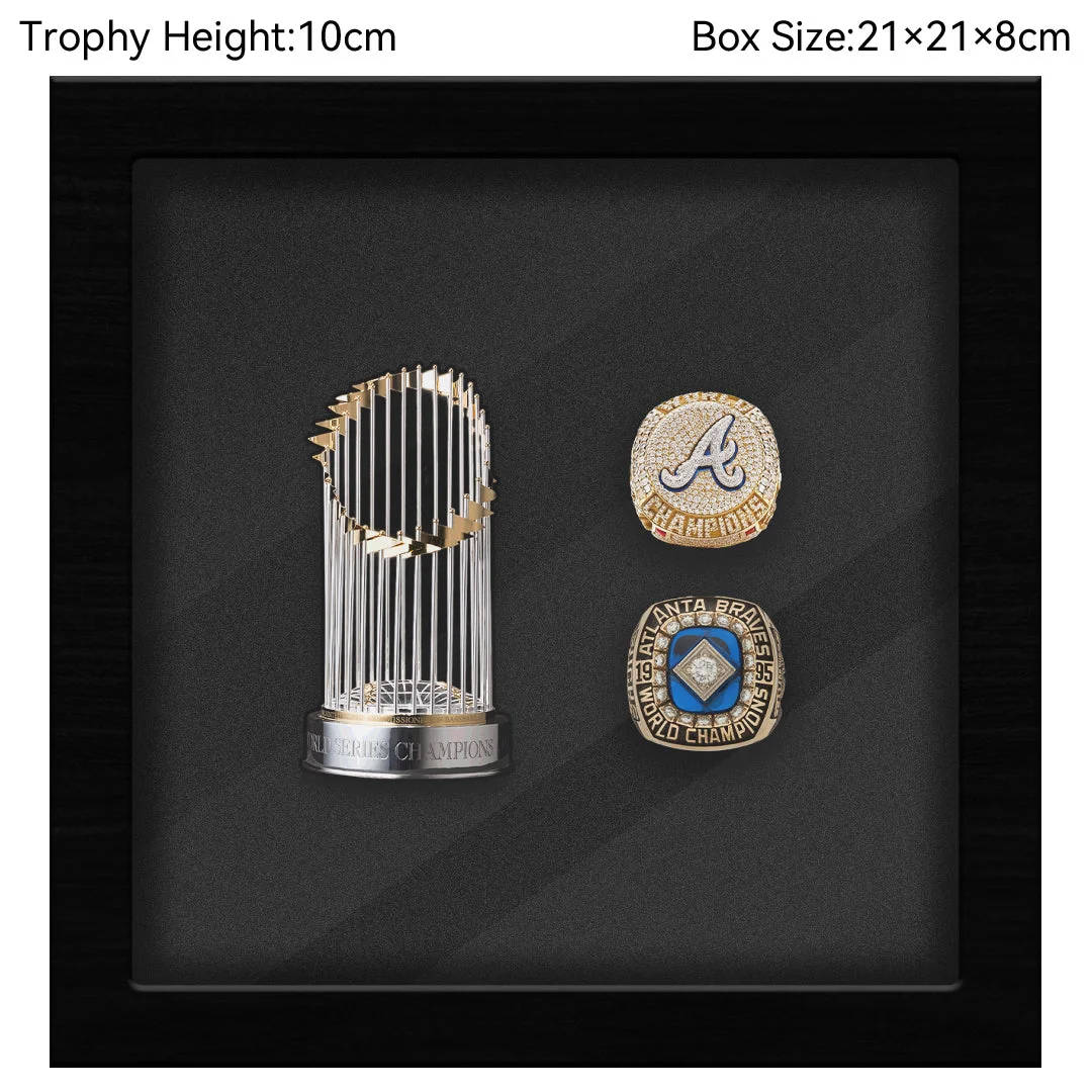 Atlanta Braves MLB Trophy And Ring Box