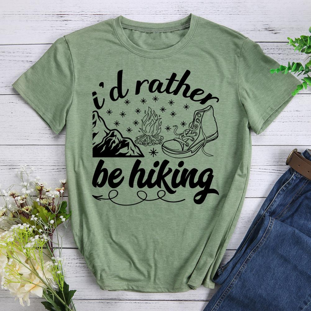 i'd rather be hiking Round Neck T-shirt-0022989-Guru-buzz