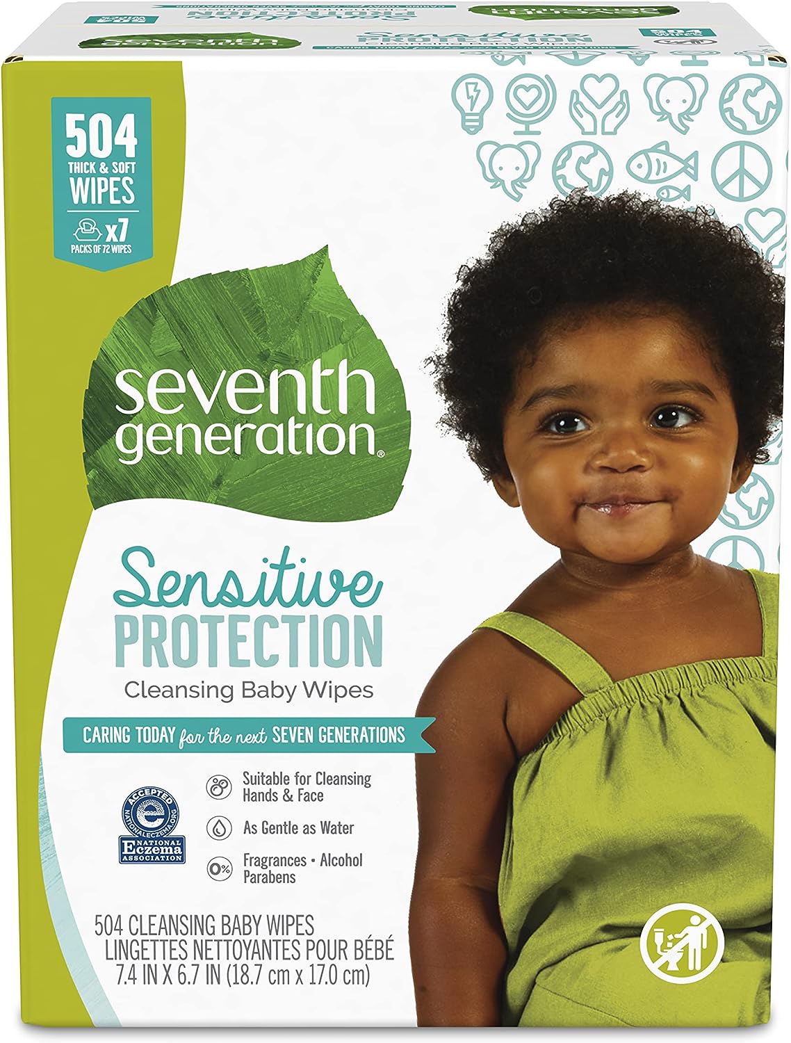 Seventh Generation Baby Wipes Sensitive Protection with Snap Seal