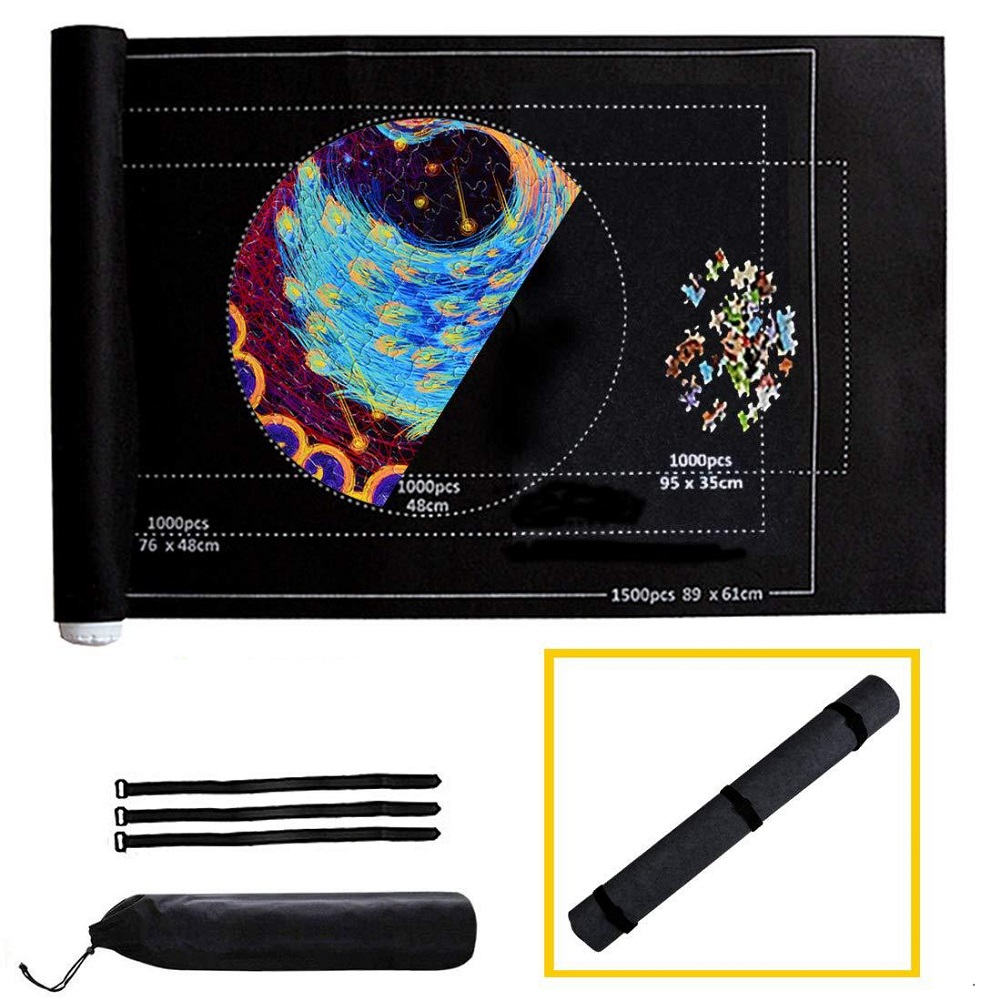 Puzzle Storage Mat for 1500 Pieces Puzzle Storage Playing Blanket Black, 501 Original
Puzzle Storage Mat for 1500 Pieces Puzzle Storage Playing Blanket Black, 501 Original