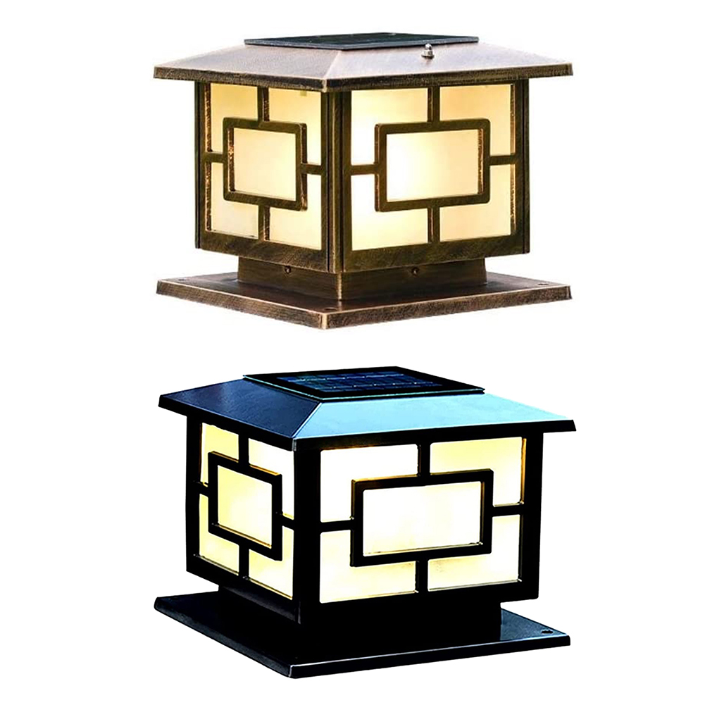 LED Solar Retro Lantern Lamp Outdoor Column Night Light Garden Fence Decor, Bronze, 501 Original
LED Solar Retro Lantern Lamp Outdoor Column Night Light Garden Fence Decor, Bronze, 501 Original