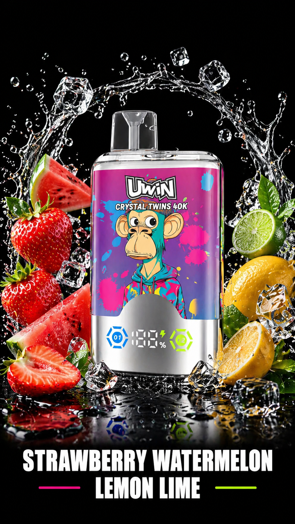 Uwin Twins Crystal 40000 mysite fumotvapeshop