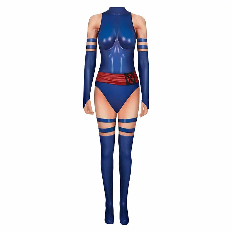 Mv Rivals (2024) Psylocke Purple Blue Jumpsuit Outfits Cosplay Costume