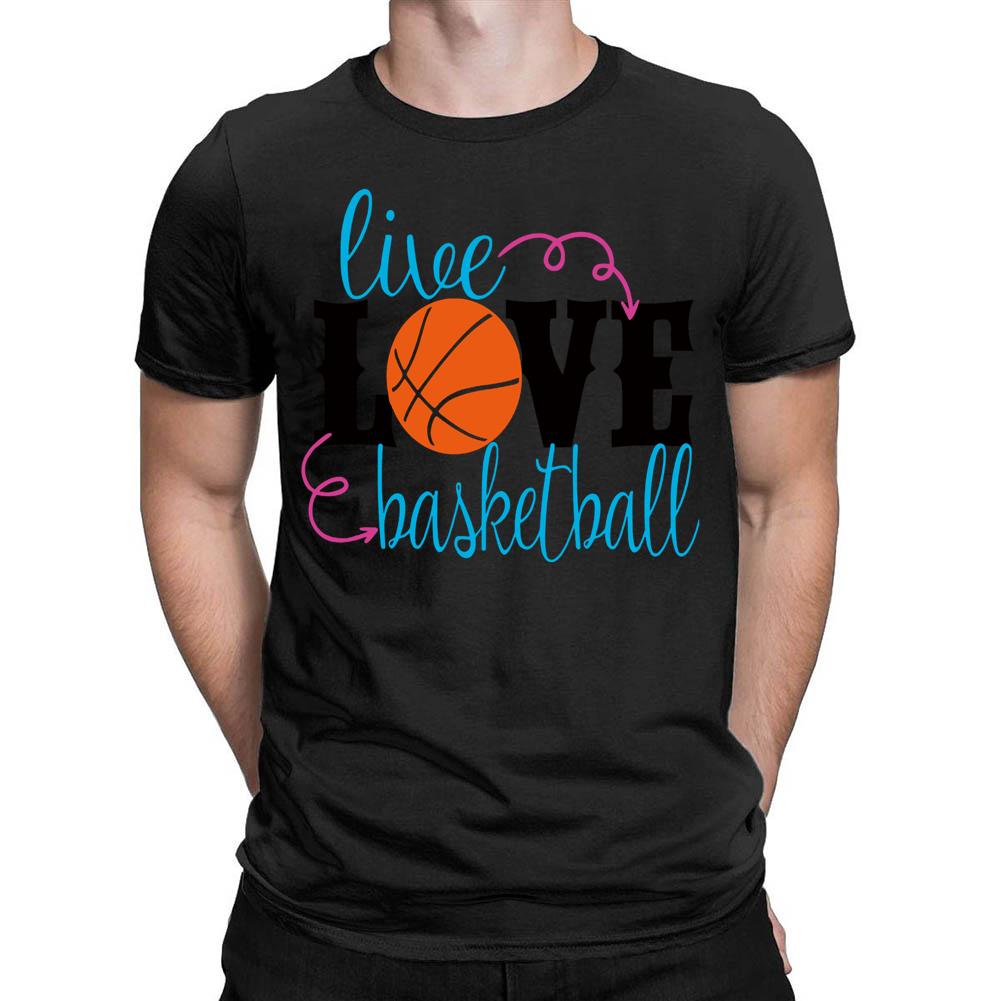 LIVE LOVE BASKETBALL Men's T-shirt-Guru-buzz