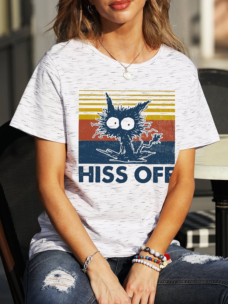 Bestdealfriday Cat Hiss Off Classic T-Shirt