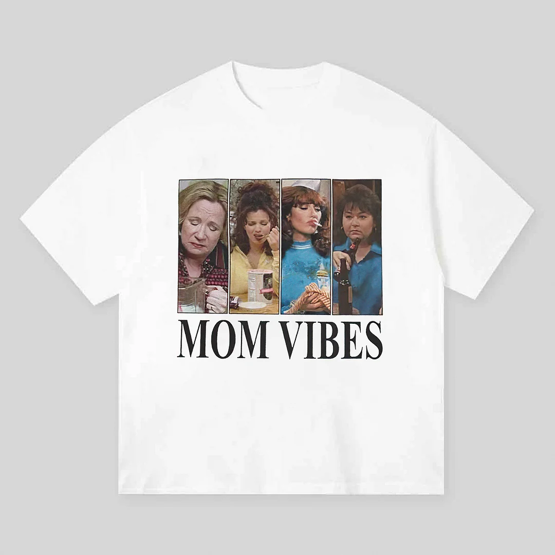 Mom Vibes Printed Unisex Oversized T-shirt - Devcarry