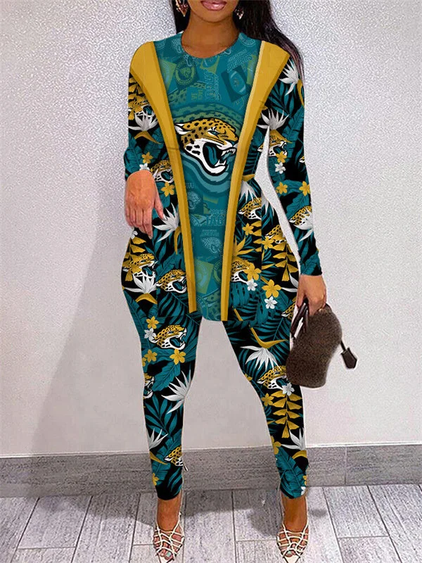 Jacksonville Jaguars
Limited Edition High Slit Shirts And Leggings Two-Piece Suits