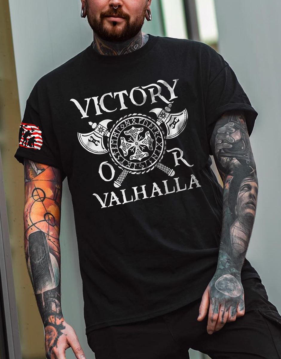 Valhalla Print Casual T-Shirt / TECHWEAR CLUB / Techwear
