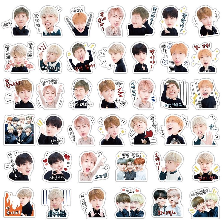 BTS Stickers Bias Pack 40 PCS Sticker