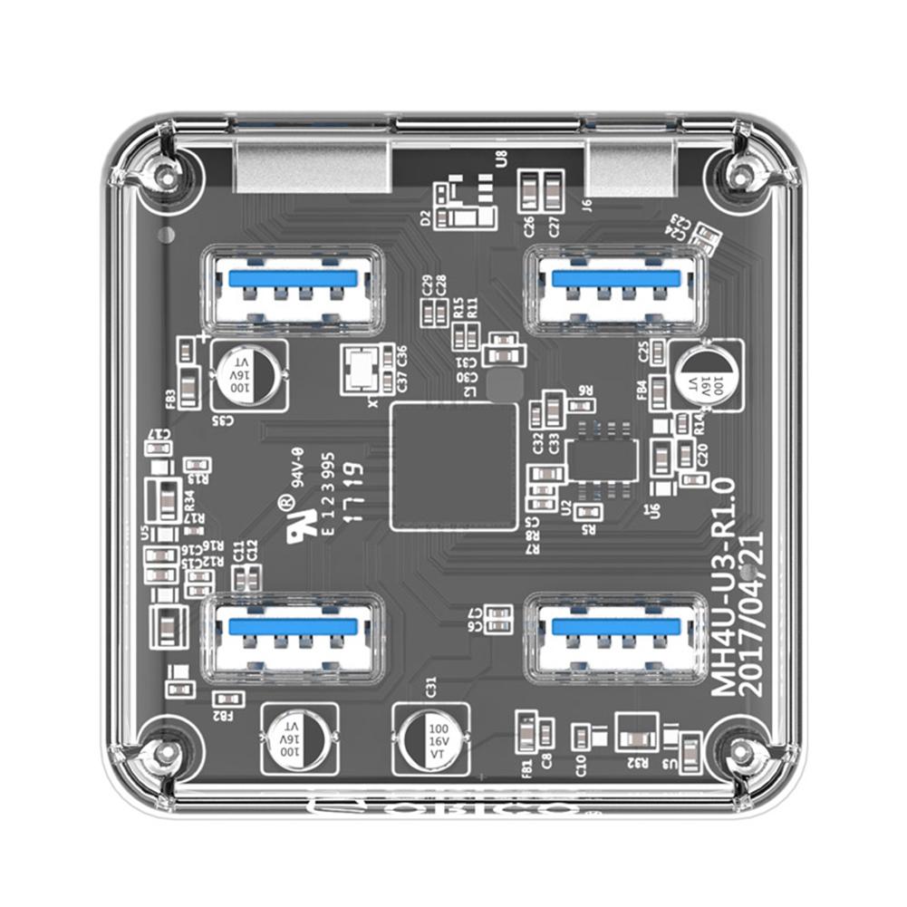 ORICO Transparent 4 Port USB 3.0 Hub Adapter for Desktop Laptop PC, 30cm, 501 Original
ORICO Transparent 4 Port USB 3.0 Hub Adapter for Desktop Laptop PC, 30cm, 501 Original