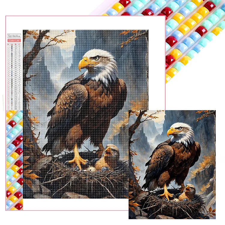 Eagle 40*50CM (Canvas) Full Square Drill Diamond Painting gbfke