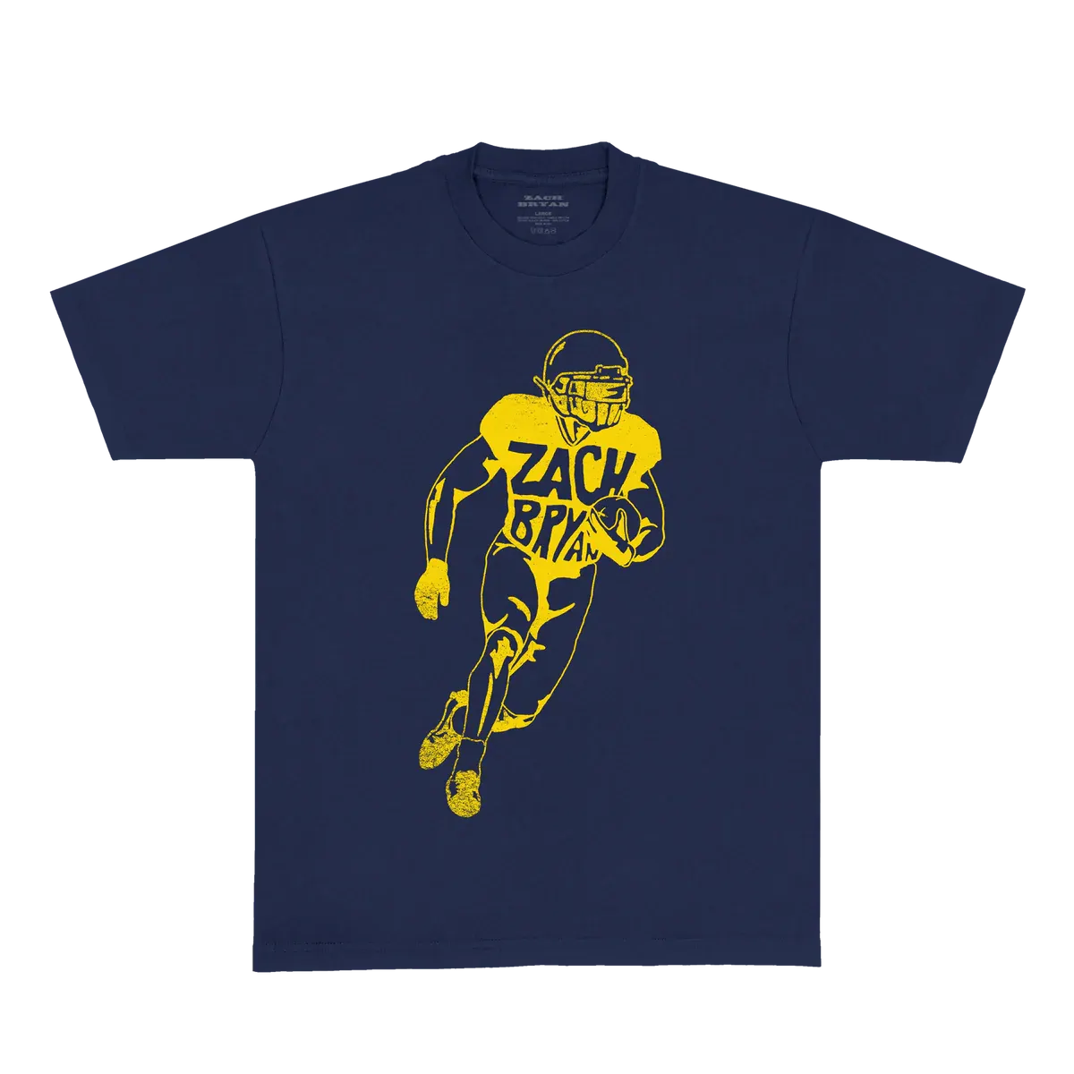"Zach Bryan Big House Ann Arbor concert t shirt football graphic"