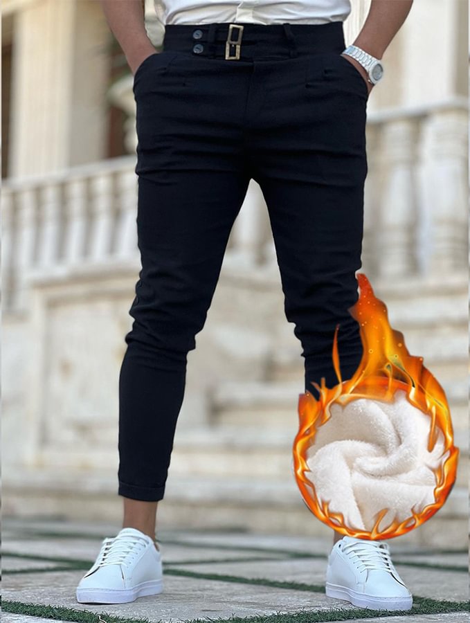 Men's Casual Black Pants