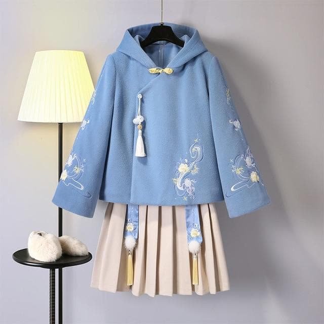 Improved Embroidery Hanfu Jk Uniform Ancient Costume SP16078
