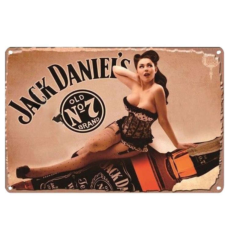 Whisky Girl - Vintage Tin Signs/Wooden Signs - 20*30cm/30*40cm