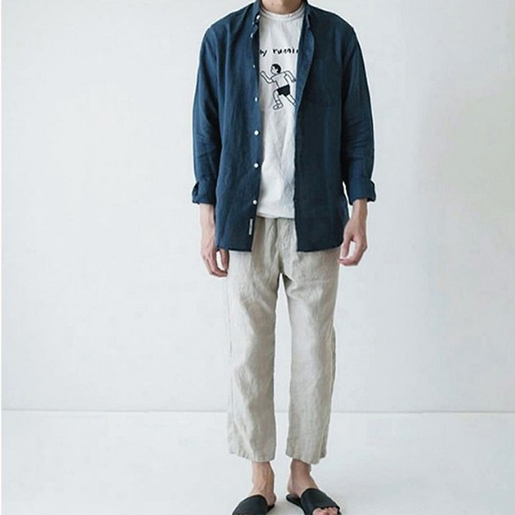 Men's Linen Pants-ChouChouHome