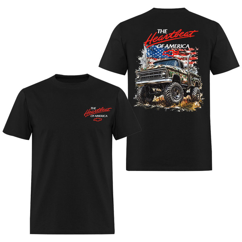 The Heartbeat Of America Printed Men's T-shirt - Devcarry