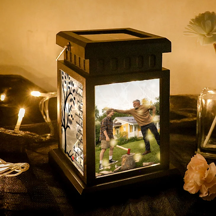 Personalized Photo Lantern Lamp Tree of Life Memorial Sympathy gift