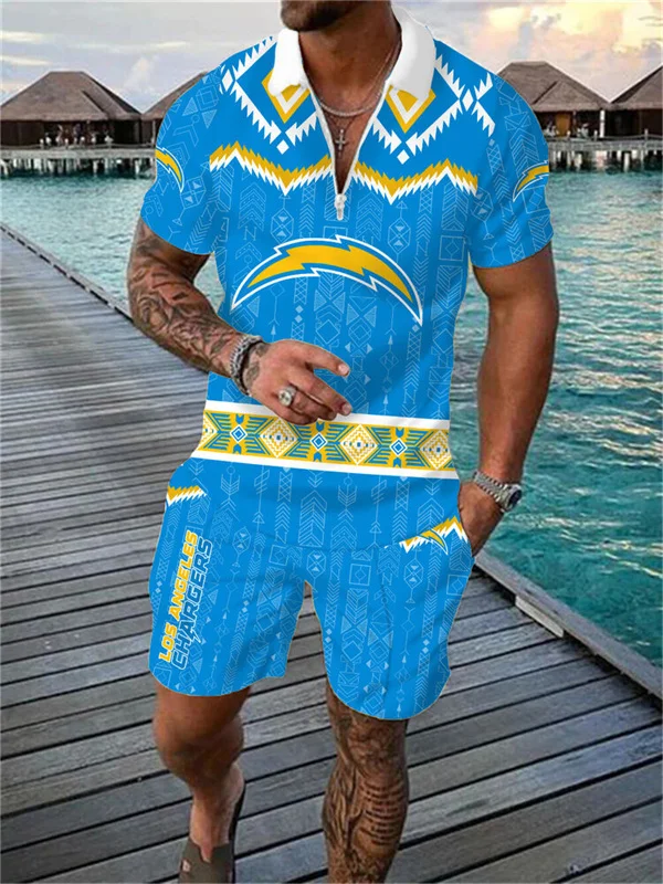 Los Angeles Chargers
Limited Edition Polo Shirt And Shorts Two-Piece Suits