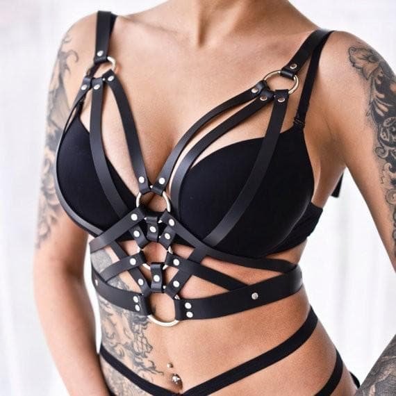 Halterneck Goth Harness SP13821