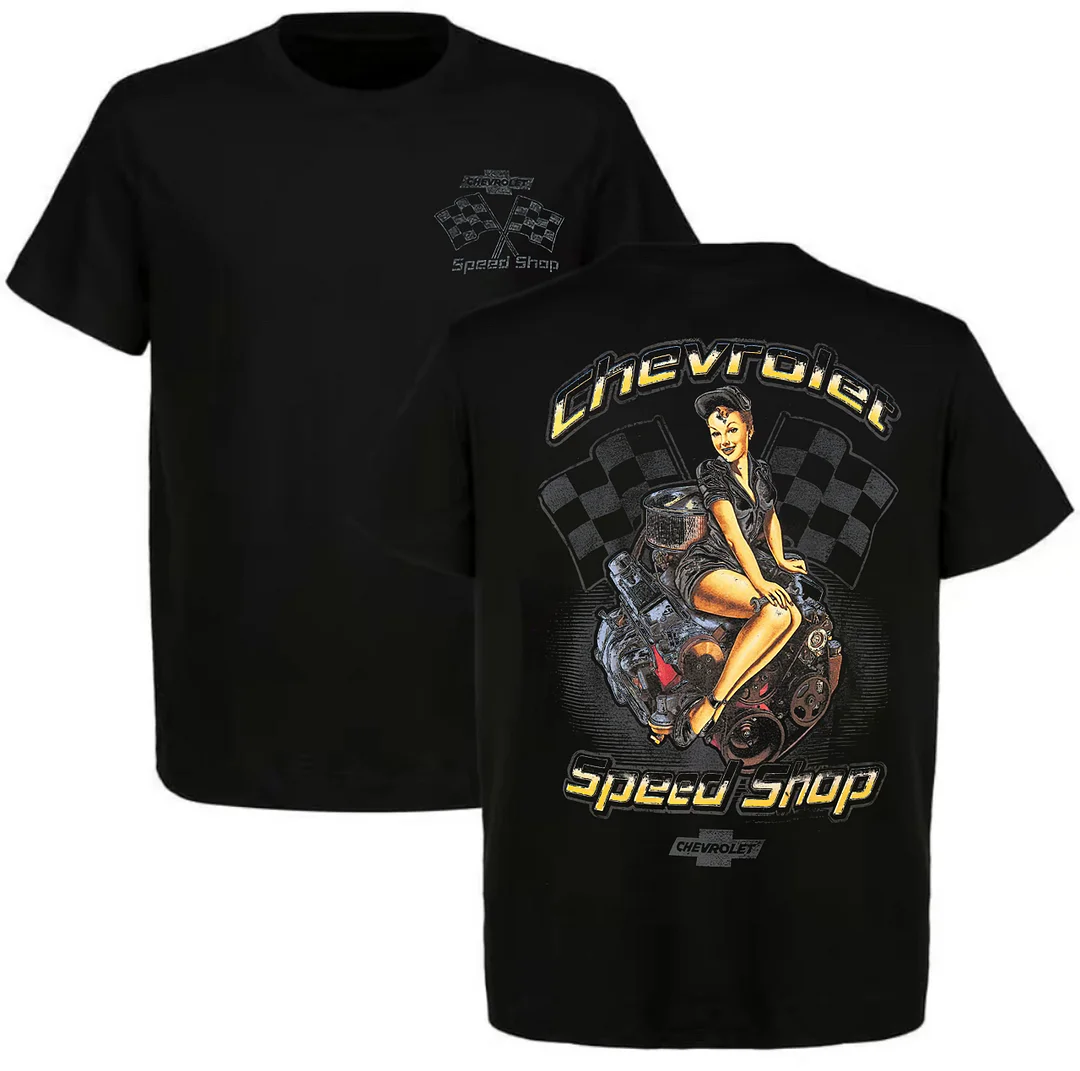 Chevrolet Speed Shop Printed Unisex Oversized T-shirt - Devcarry