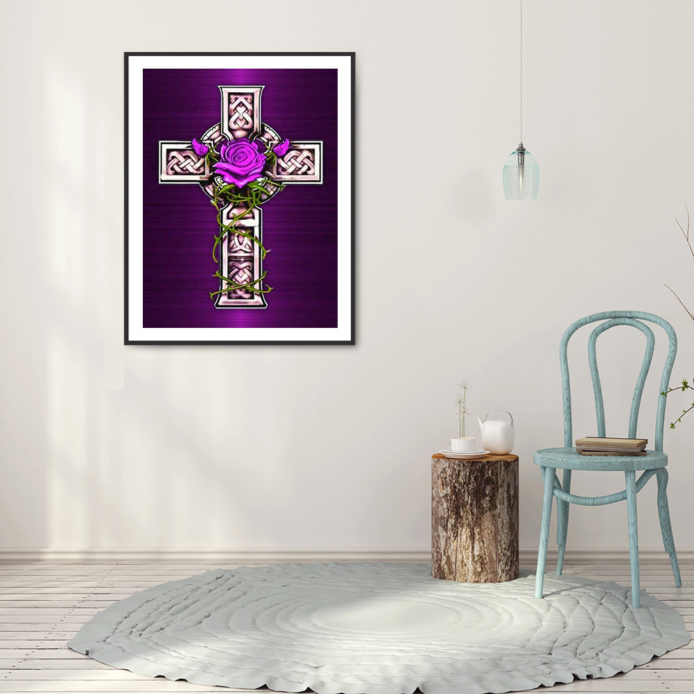 (Multi-Size) Cross Purple Flower - Round/Square Drill Diamond Painting - 30*40CM, Round diamond 30*40cm, 501 Original
(Multi-Size) Cross Purple Flower - Round/Square Drill Diamond Painting - 30*40CM, Round diamond 30*40cm, 501 Original