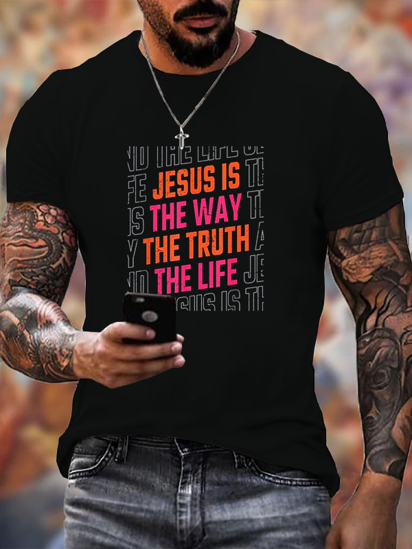 Jesus Christ Way Truth Life T Shirt 0853