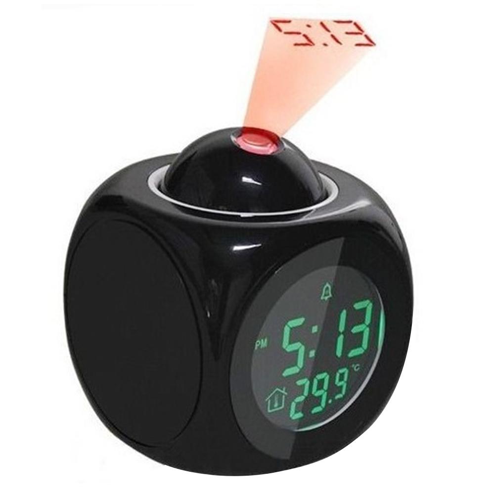 Digital Temperature Humidity Voice Clock Time LCD Display Projector -Black, 501 Original
Digital Temperature Humidity Voice Clock Time LCD Display Projector -Black, 501 Original