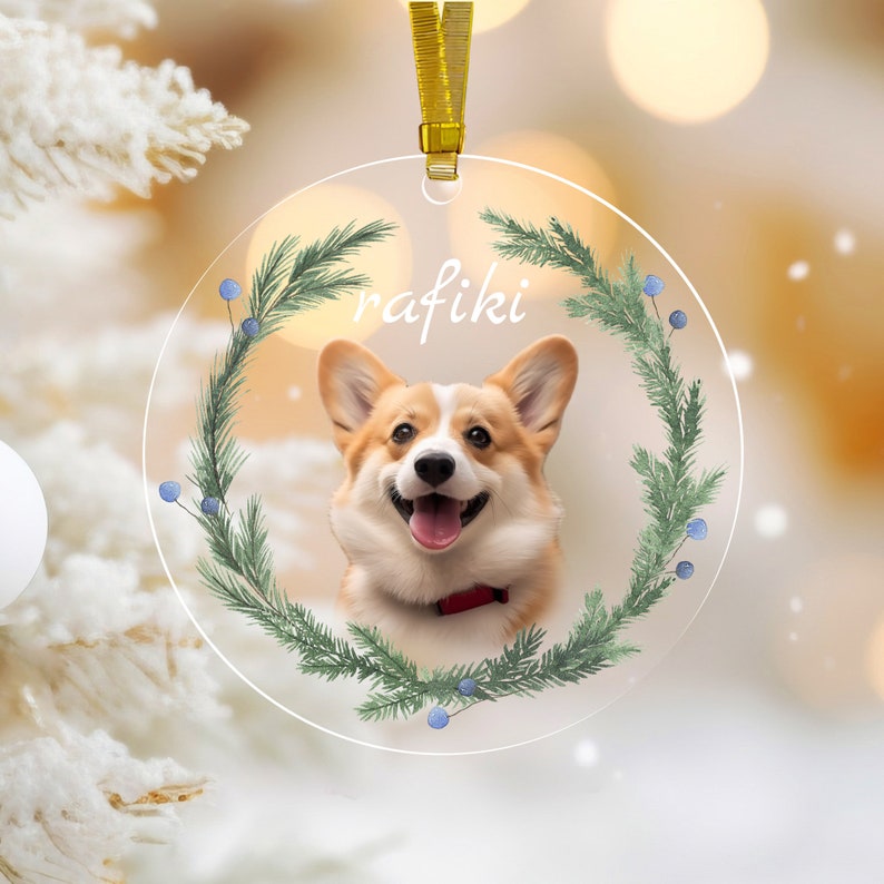 Personalized Pet Ornament, Custom Dog Christmas Ornament, Pet Ornament ...