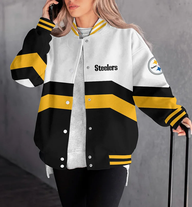 Pittsburgh Steelers Women Limited Edition  Full-Snap  Casual Jacket