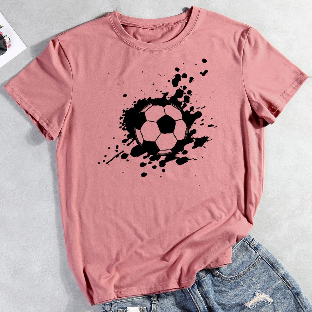 Soccer Round Neck T-shirt-0019962-Guru-buzz