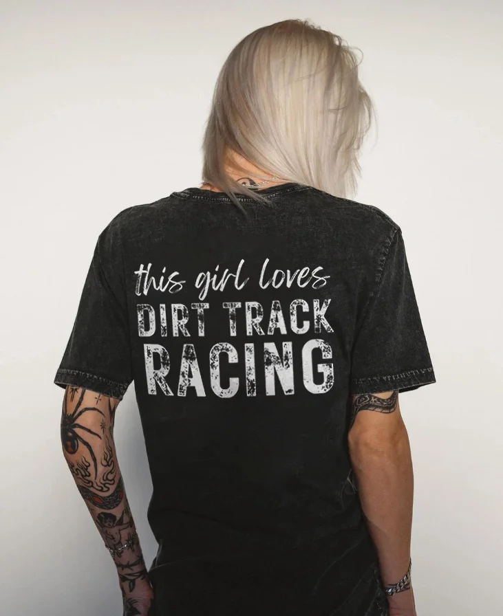This Girl Loves Dirt Track Racing T-shirt - Devcarry