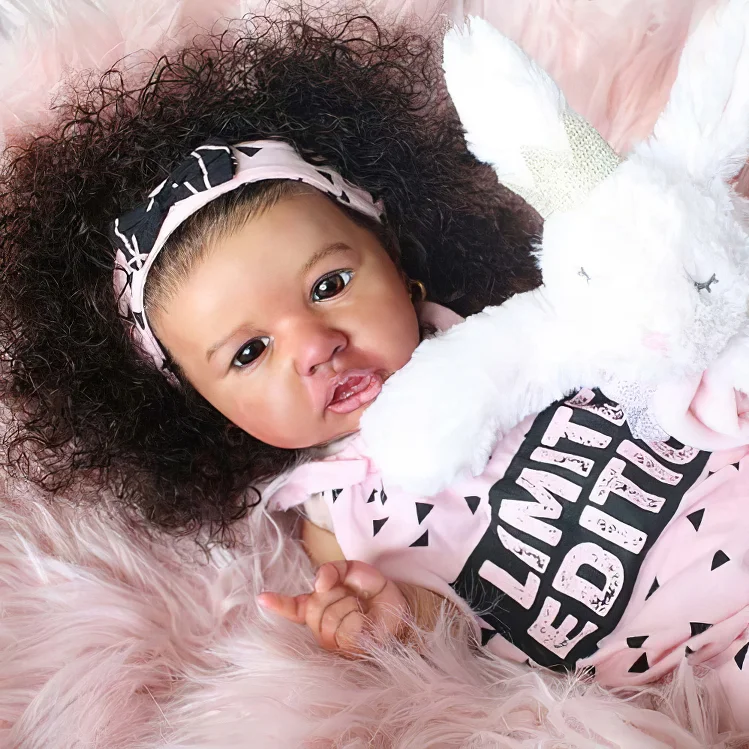  Hispanic-20" Handmade Hendrix Black African American Reborn Baby Toddler Doll Girl - Reborndollsshop®-Reborndollsshop®