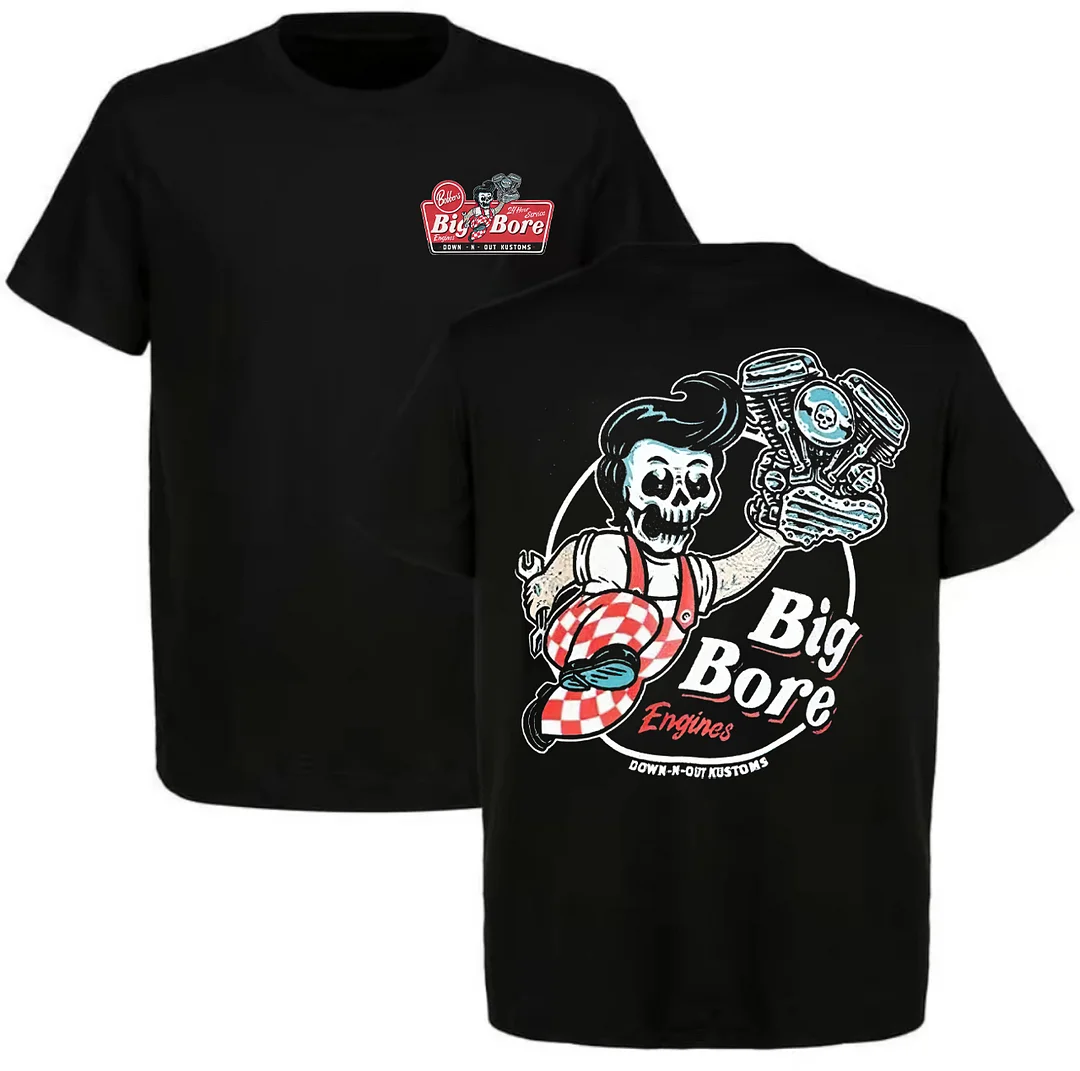 Big Bore Engines Printed Unisex Oversized T-shirt - Devcarry