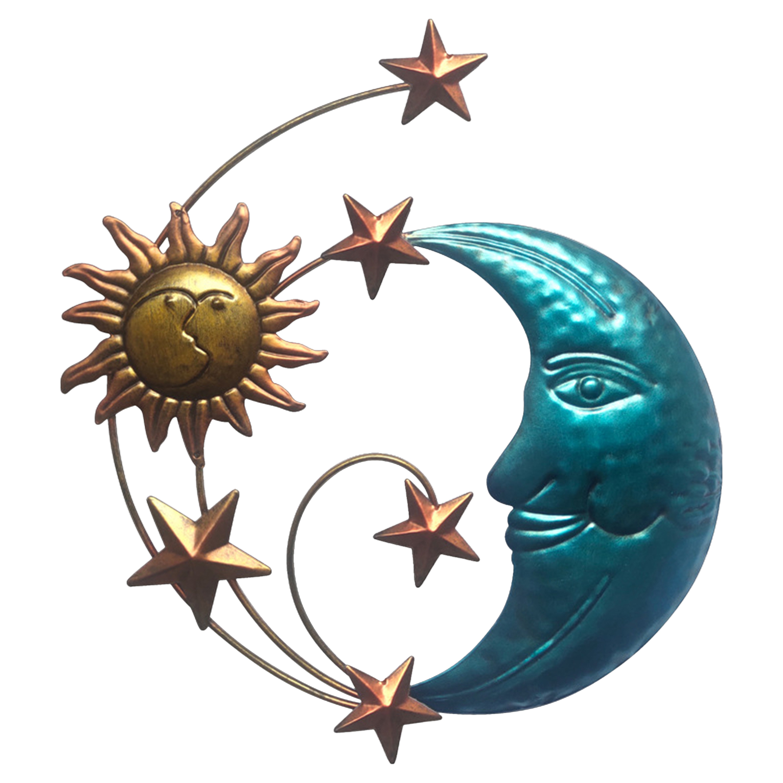 Artistic Sun Moon Metal Wall Decor - Celestial Themed Metal Wall Sculpture, 501 Original
Artistic Sun Moon Metal Wall Decor - Celestial Themed Metal Wall Sculpture, 501 Original