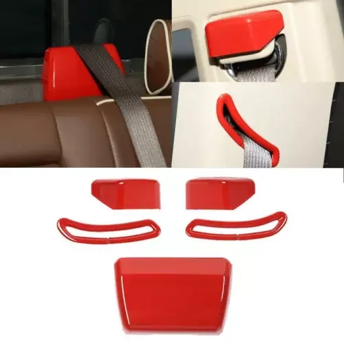 Dronehint For Chevy Silverado GMC Sierra 14-18 Red Seat Belt Adjustment Buckle Cover Trim (For: GMC) Parts