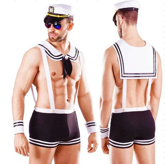 Halloween Sexy Underwear Male Navy Sailor Play Suit Rosetoy Official
