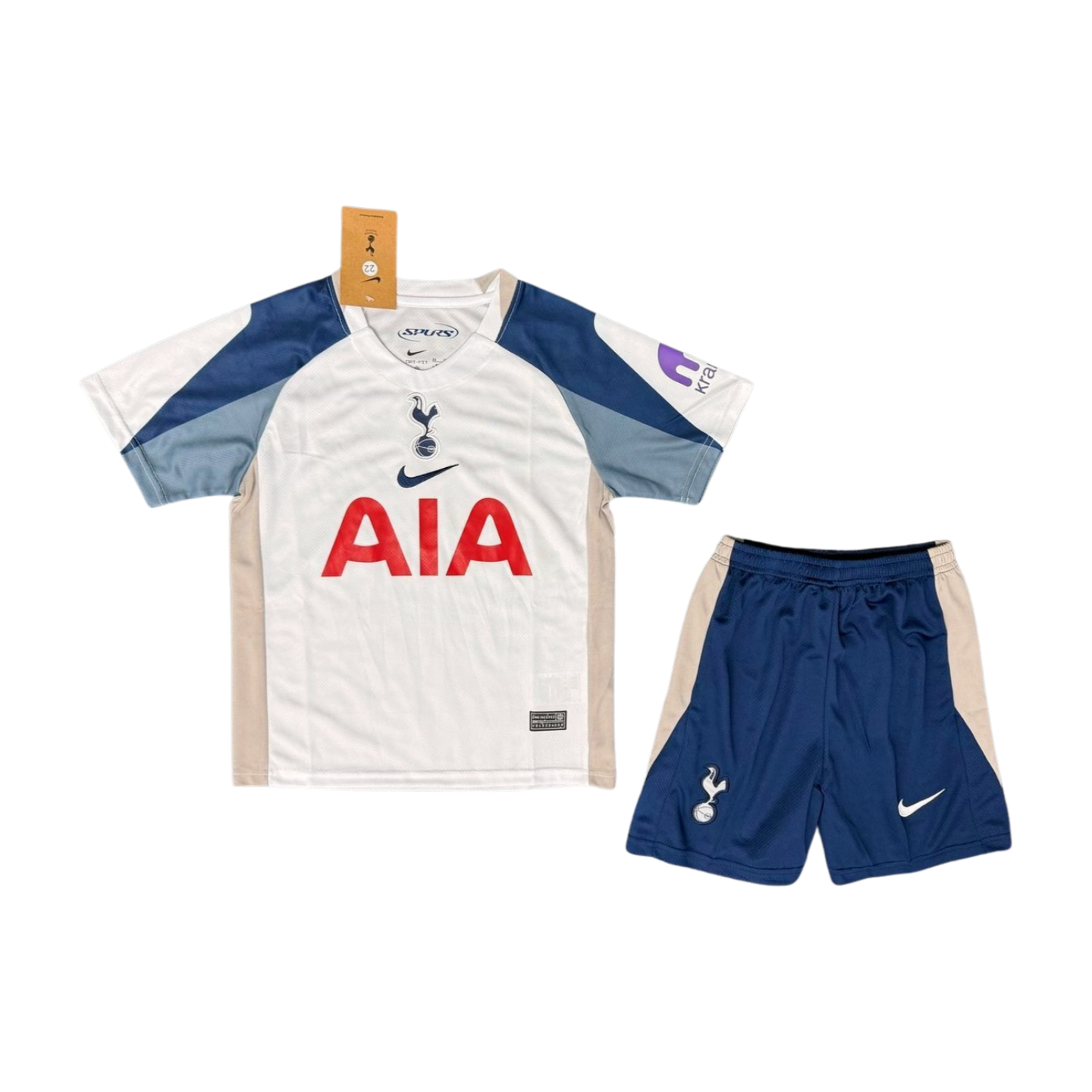 Maillot Tottenham Hotspur Domicile 1991 Coupe FA Finale – Réplique Score Draw Taille M