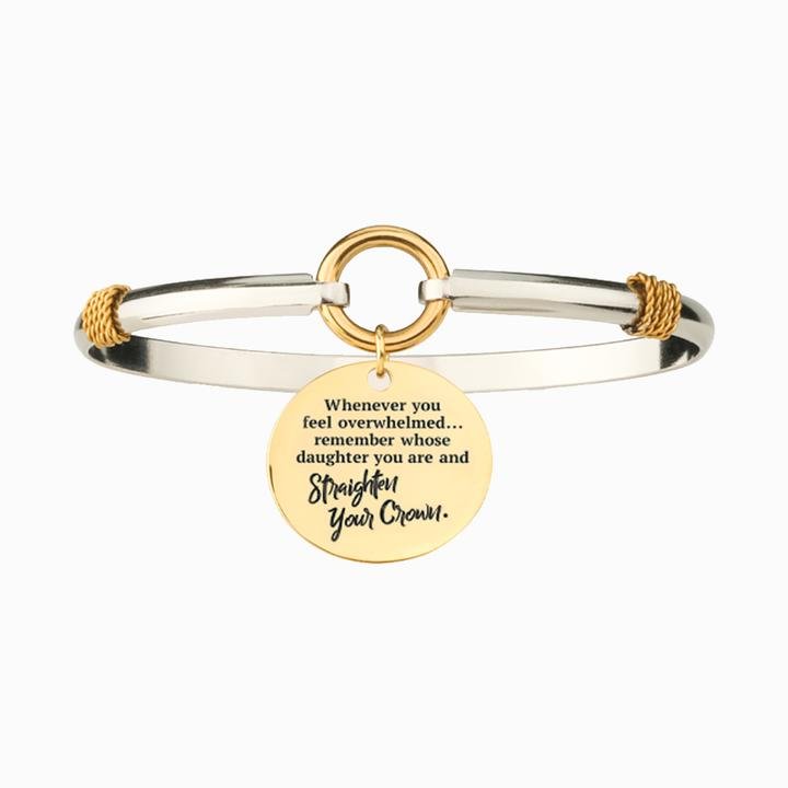 Two-Tone Bracelet Straighten Your Crown