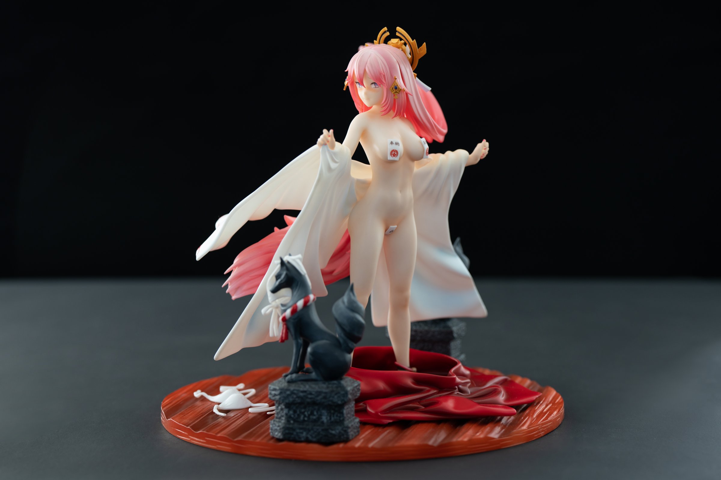 Scale Yae Miko Genshin Impact Resin Statue Lizhi Studio