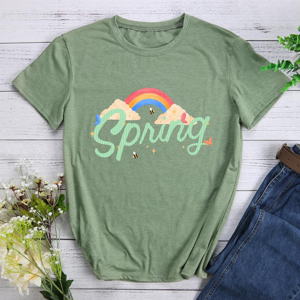 spring Round Neck T-shirt-017164-Guru-buzz