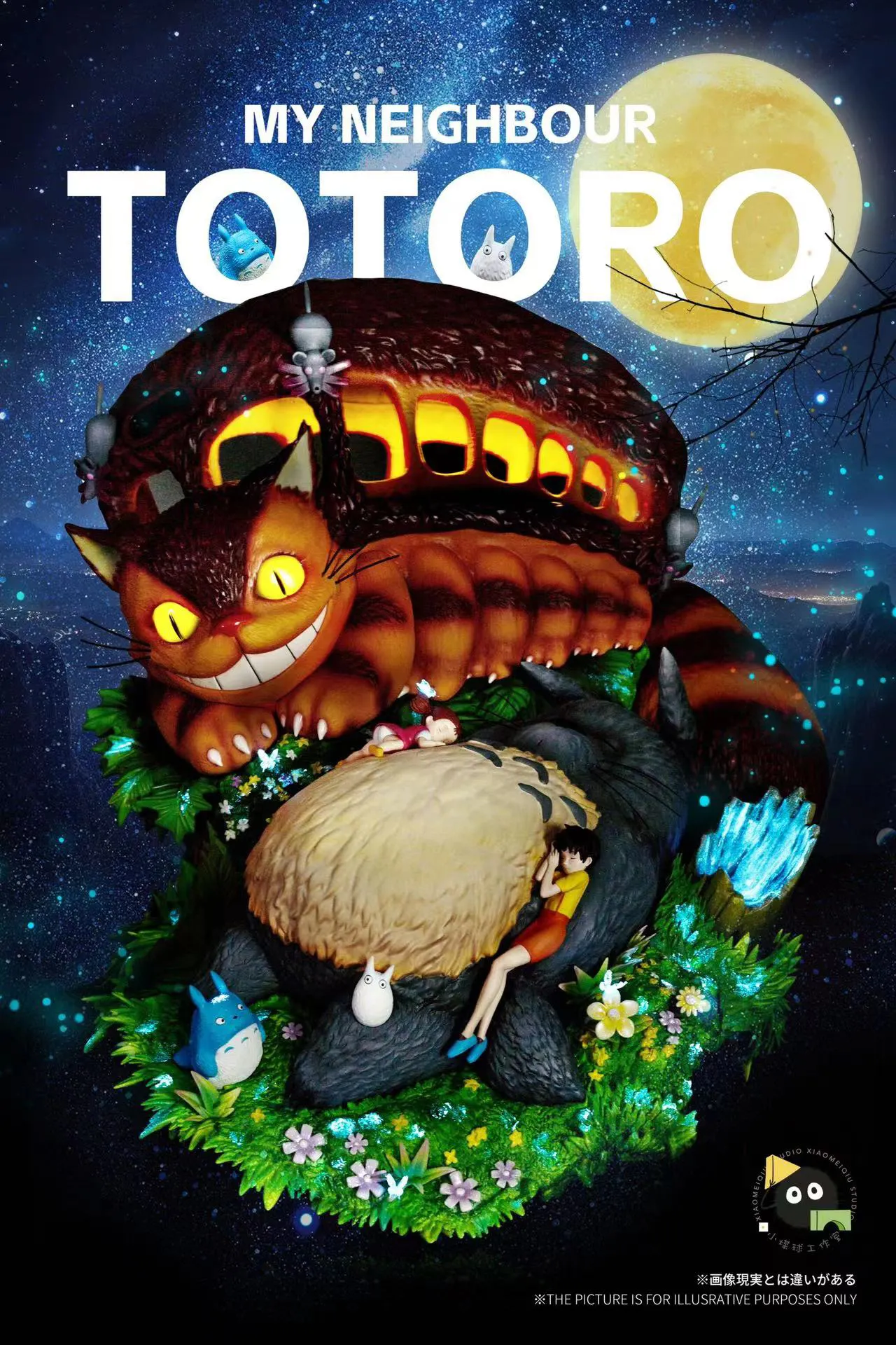 My Neighbour Totoro with LED - My Neighbor Totoro Resin Statue ...