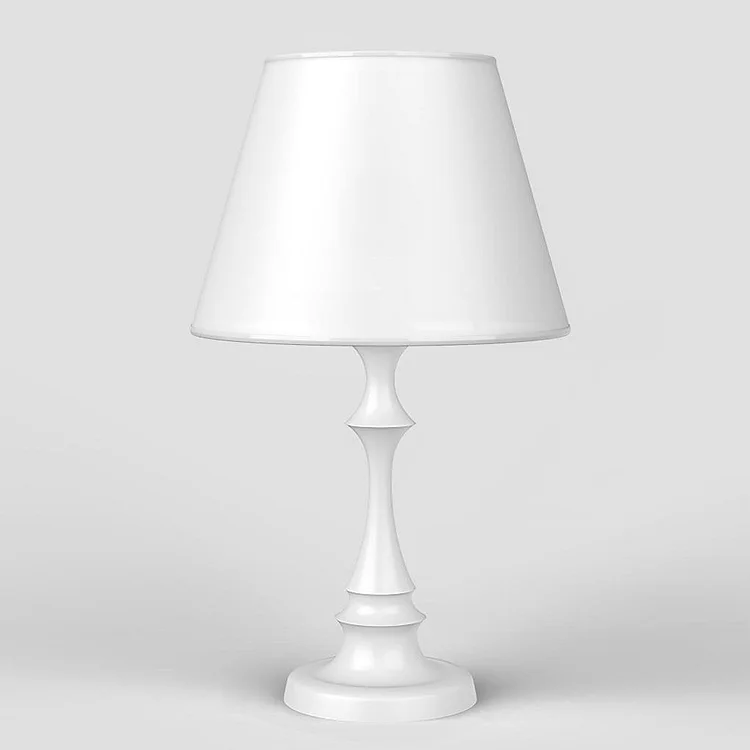 Modern White Table Lamp Unique Bedside Lamp - Appledas