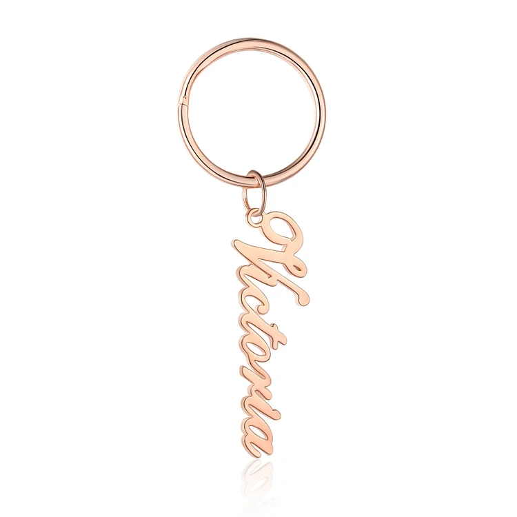 Personalized Name Keychain Custom Name Classic Keychain for Family