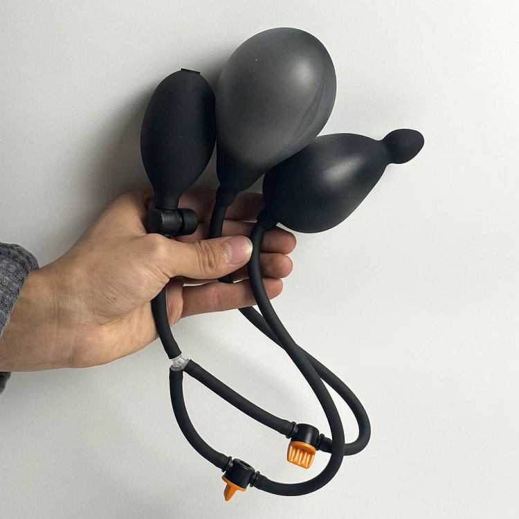 pornhint Pornhint Inflatable Anal Plug Silicone Butt Training BDSM Detachable Needle Masturbation BDSM