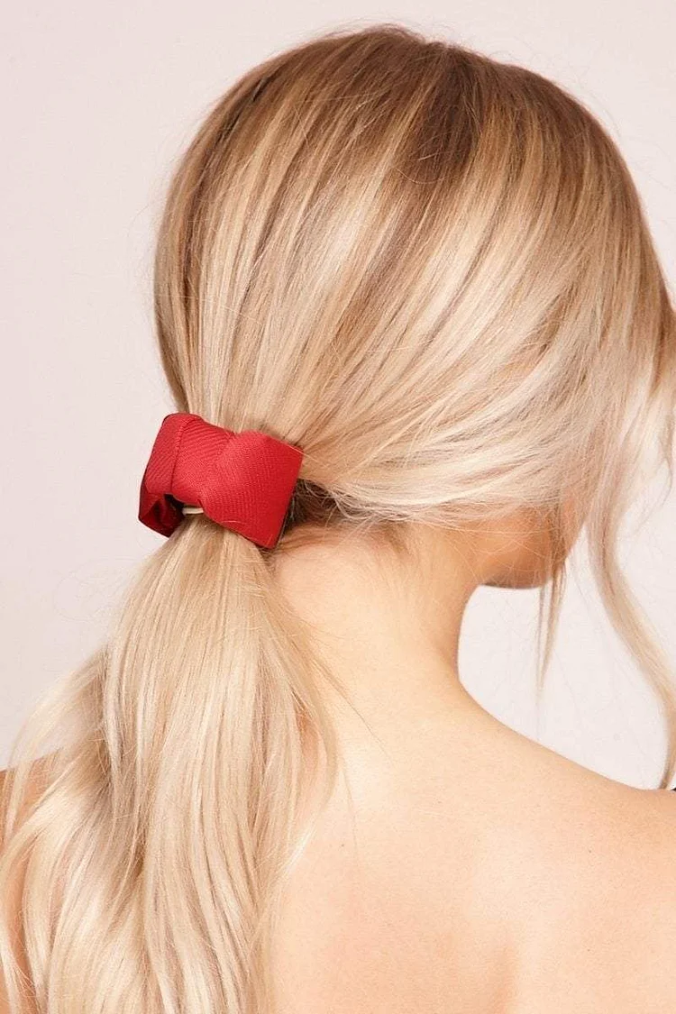 Eve Red Bow Shaped Hair Clip Katch Me