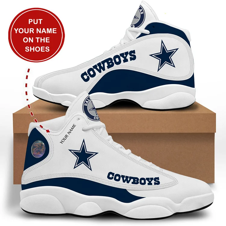 High top sports casual shoes Dallas print high top basketball shoes---You can customize your own name (note on the checkout page)