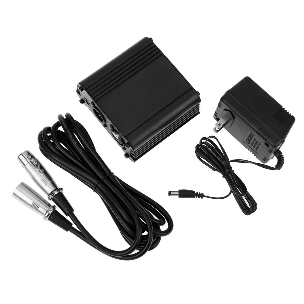 48V Microphone Phantom Power Supply +2.5M/8.2ft XLR Cable Line (US Plug), 501 Original
48V Microphone Phantom Power Supply +2.5M/8.2ft XLR Cable Line (US Plug), 501 Original