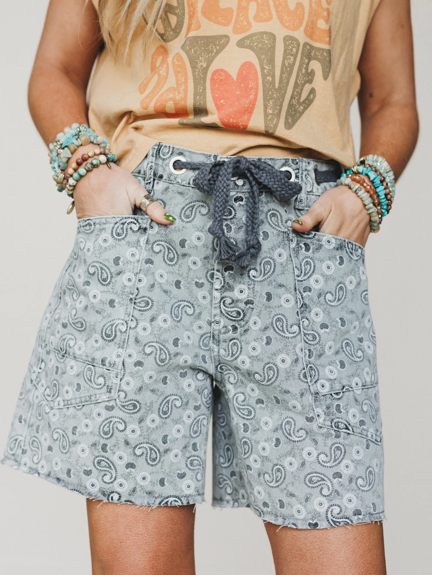 Paisley Parade Shorts - Paisley